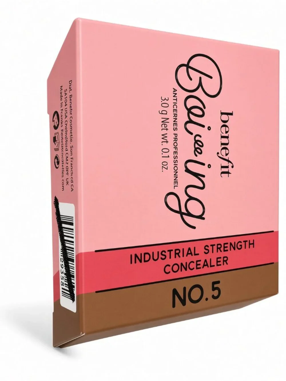 Benefit Boi-ing Industrial Strength Concealer No.5 Full Coverage Makeup New